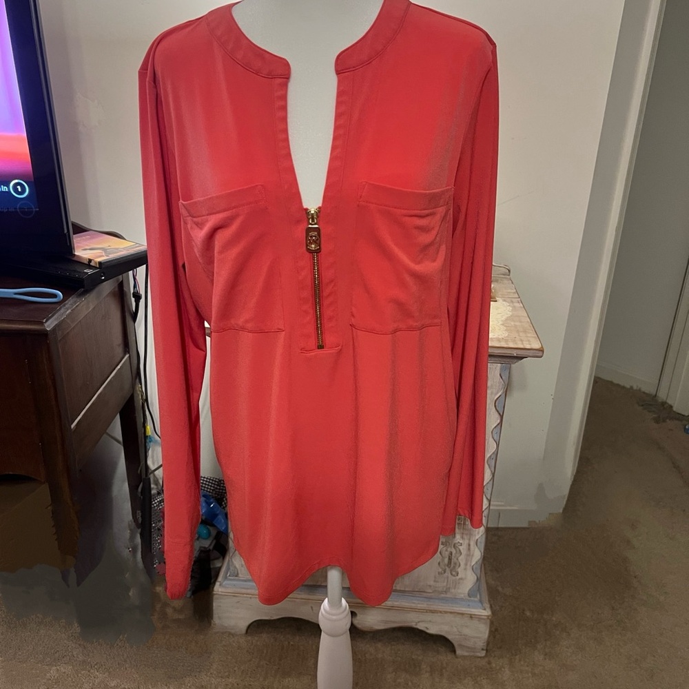 Michael Kors Salmon colored blouse